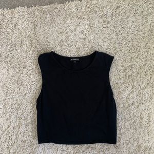 Express black crop top